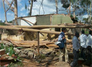 This house in Kadoma was completely destroyed by a hailstorm