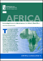 Increasing access to infrastructure for Africa's rural poor