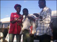 Leonard Nyirenda (middle) - Cotton farmer from Chipata, eastern province of Zambia